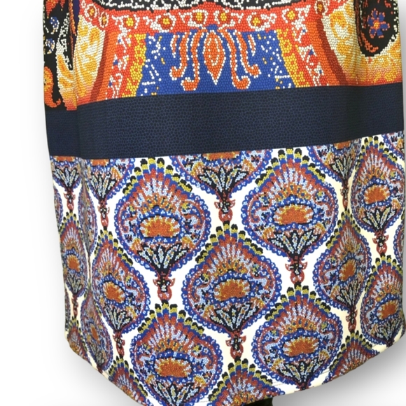 Colorful Medallion Print Sleeveless Sheath Dress - ISLE by Melis Kozan - Picture 2 of 8